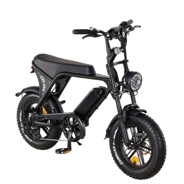 OUXI C80 Mini Elektrische Fatbike - 2025 - Zwart - Afbeelding 3