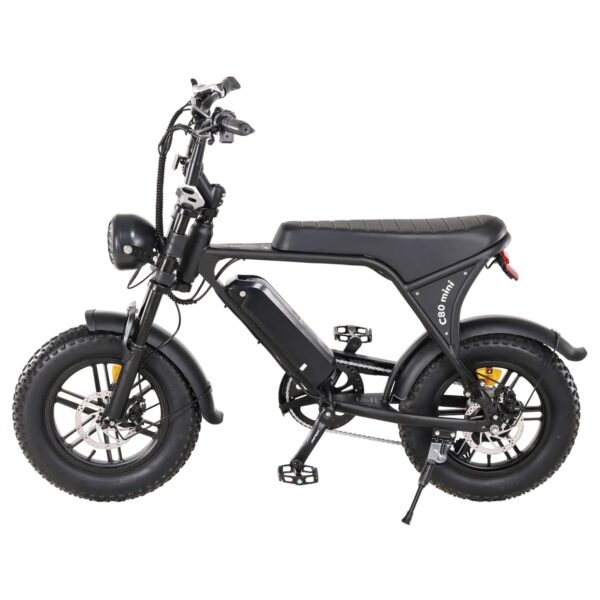 OUXI C80 Mini Elektrische Fatbike - 2025 - Zwart - Afbeelding 5