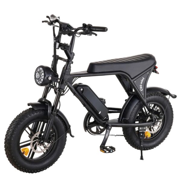 OUXI C80 Mini Elektrische Fatbike - 2025 - Zwart